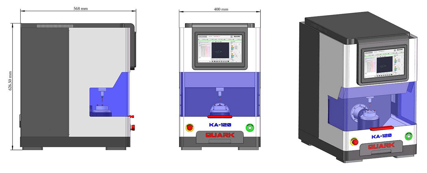 Größe der Trimmmaschine Ka120